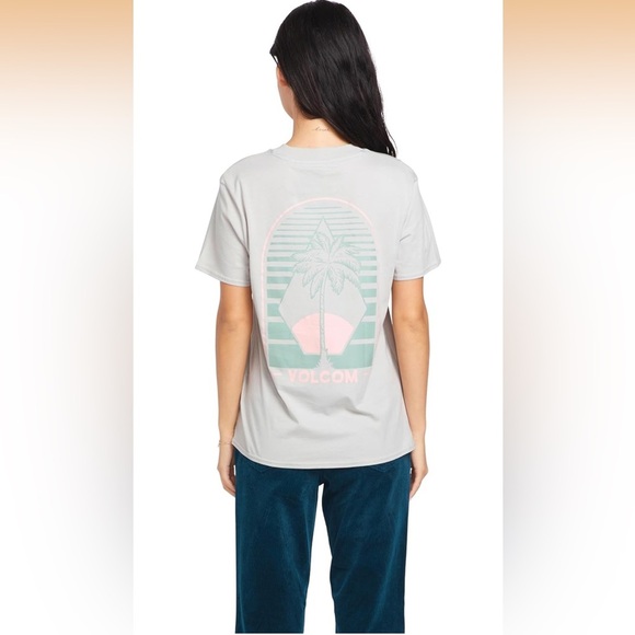 Volcom Lock It Up Tee Light Grey Short Sleeve T-Shirt XXL NWT - Picture 2 of 4